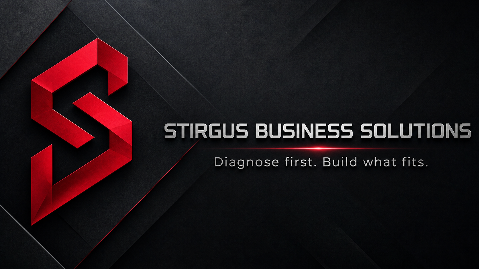 Stirgus Business Solutions — Diagnose first. Build what fits.